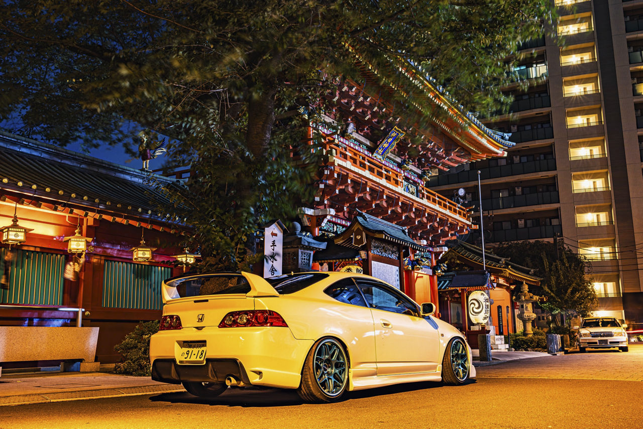 2006 Honda Integra - Motegi MR158 Tsubaki - Green | Motegi Wheels